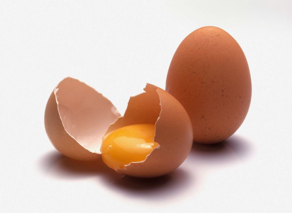 erkek gücü için tavuk yumurtası